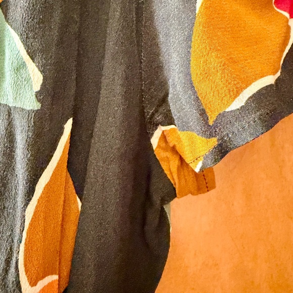 Sezane Amber Wrap Dress in Flower Ink - Picture 5 of 6